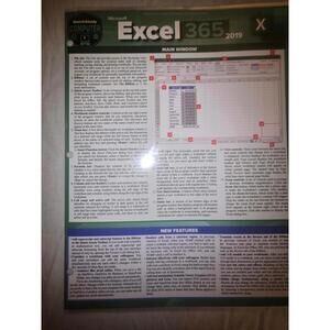 Excel 365 & Excel 2019 QuickStudy Laminated Guide